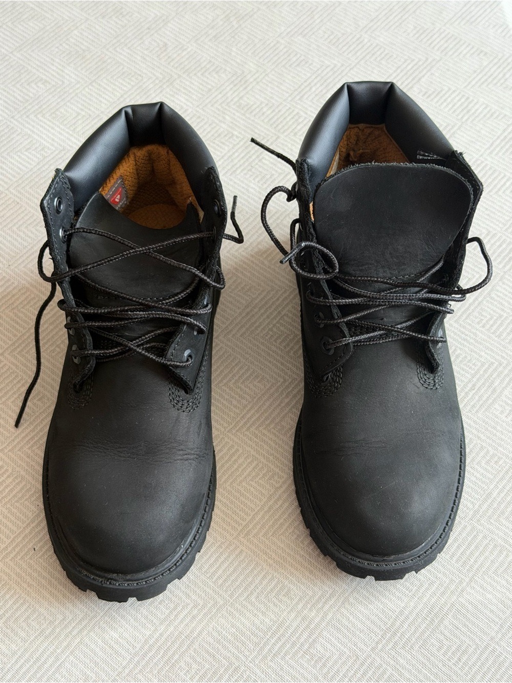 Timberland Black Kids' Lace-Up Waterproof Boots